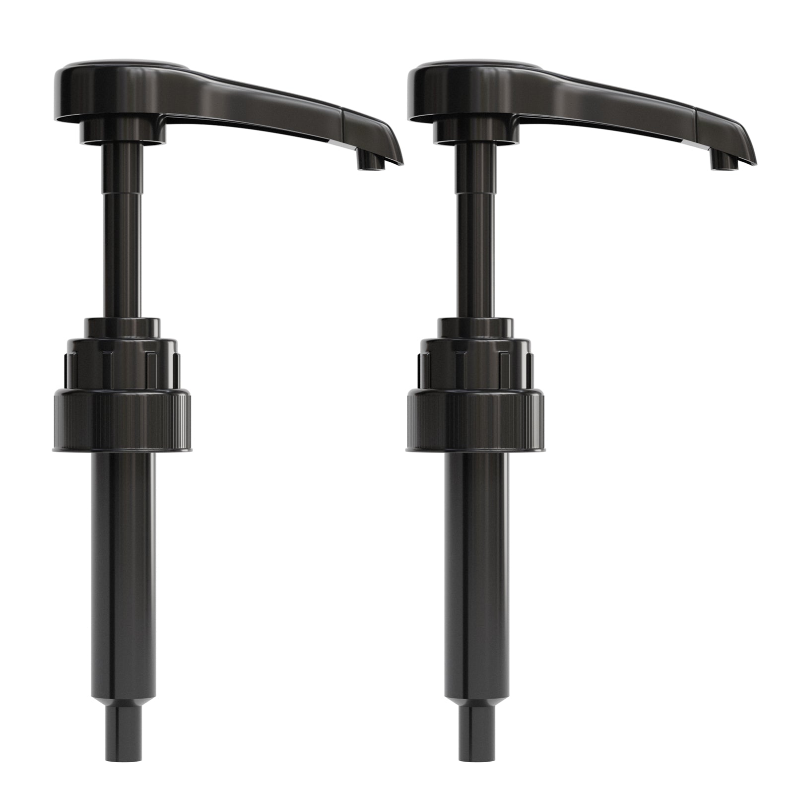 Sirup Spender Pumpen (2er Pack, Schwarz)