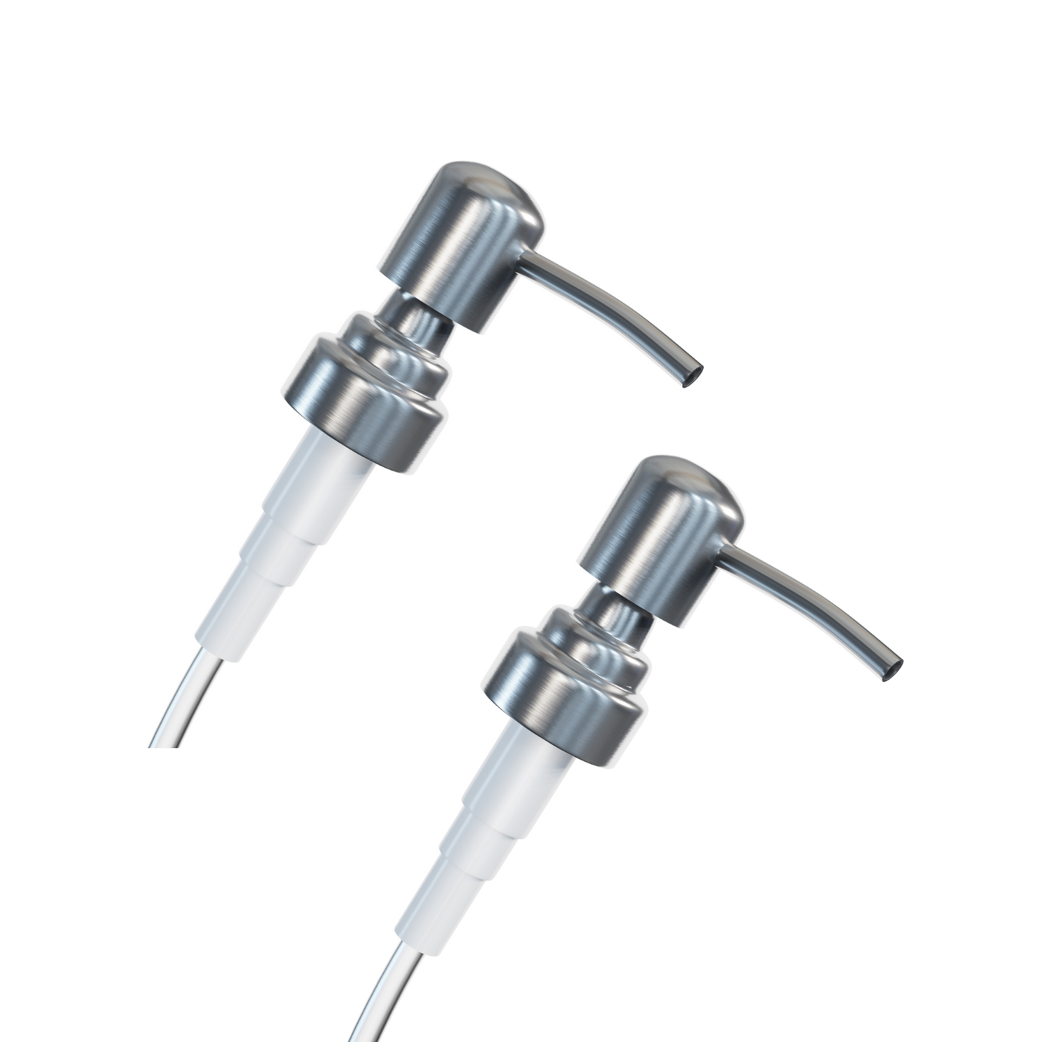 Seifenspender Pumpe (2er Set, Silber)