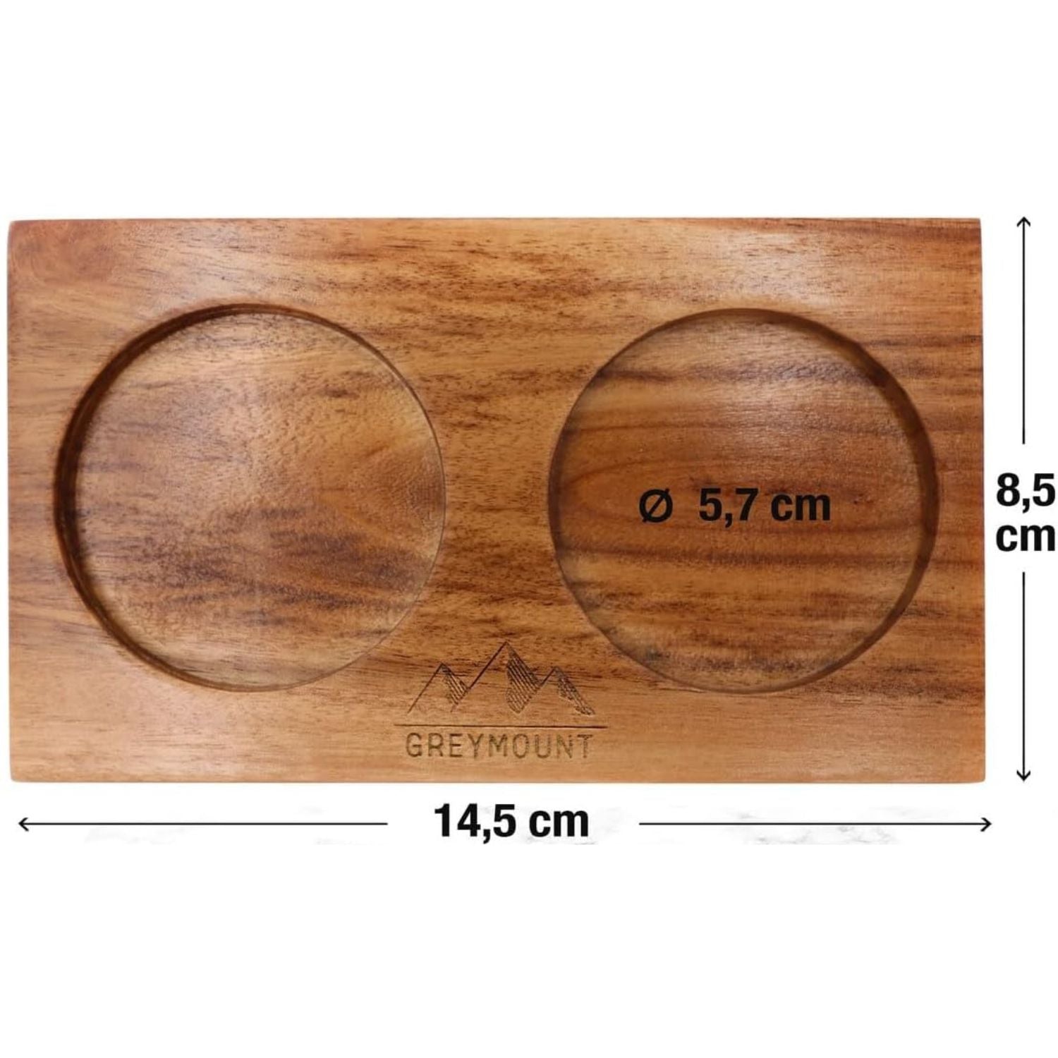 Untersetzer aus Holz - Perfekter Halt für Gewürzmühlen - Greymount