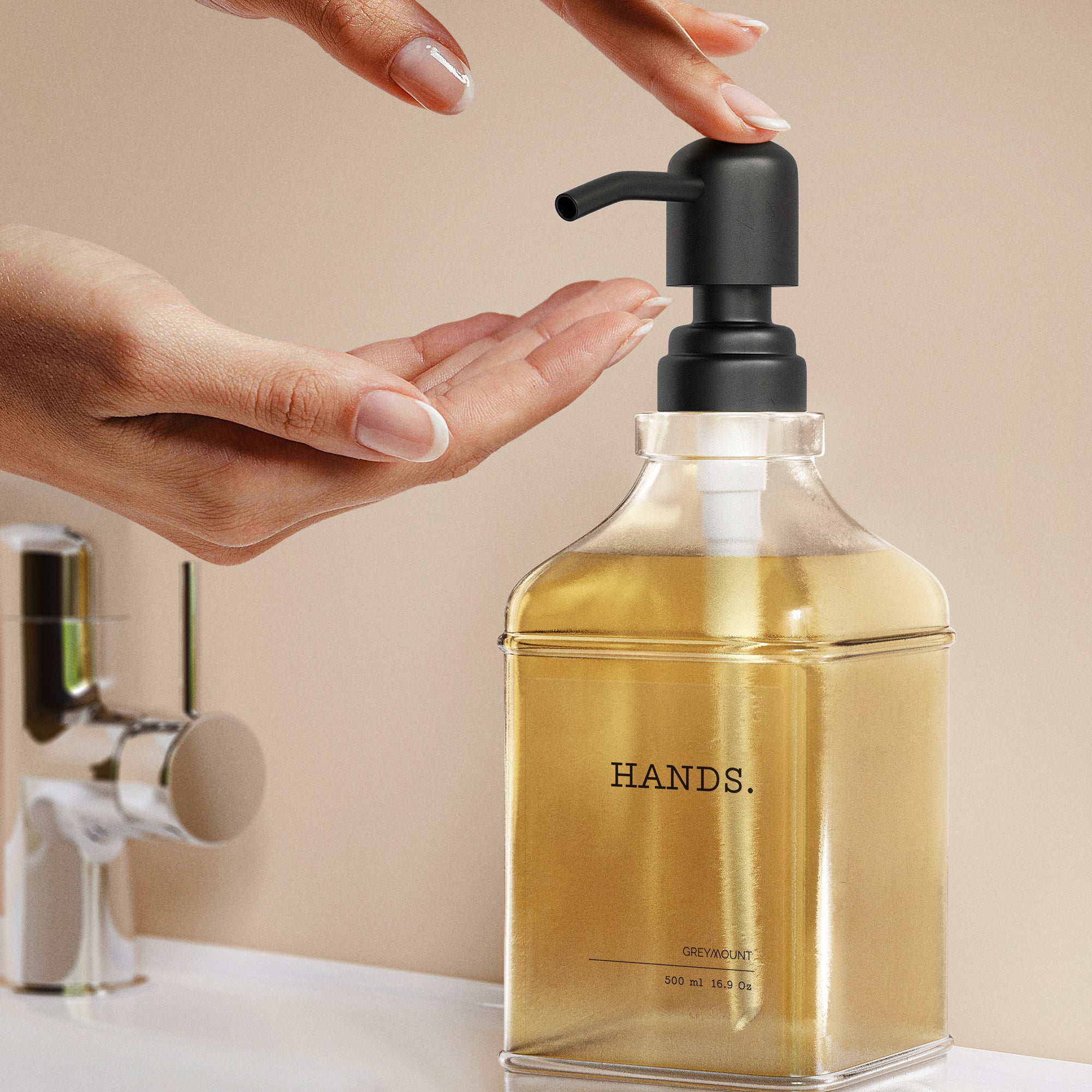 Seifenspender Pumpe (2er Set, Schwarz)