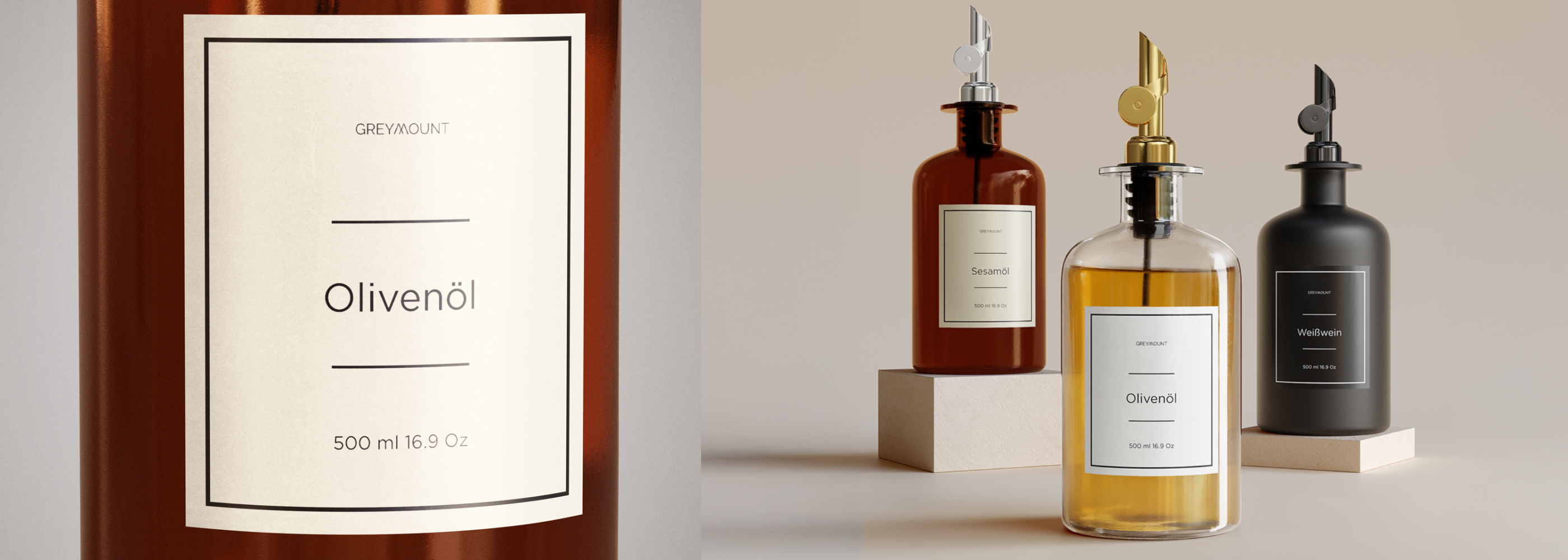 Ölflasche mit Ausgießer