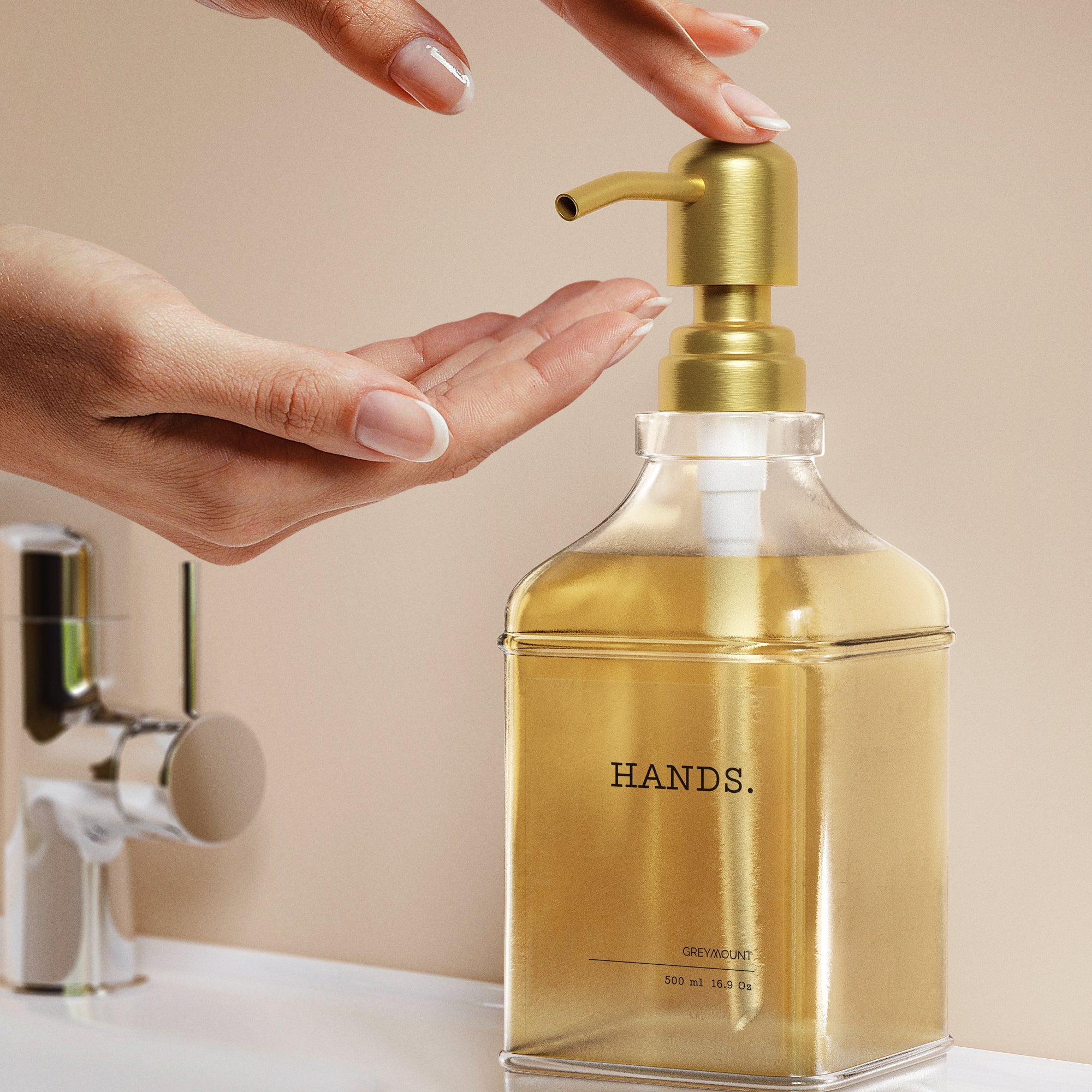 Seifenspender Pumpe (2er Set, Gold)